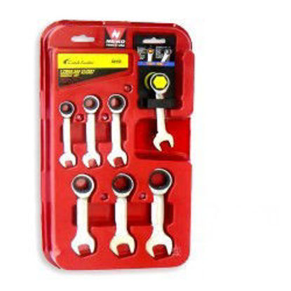 Picture of 7pc Gear Stubby Wrench SAE - 3/8", 7/16"
