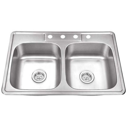 Picture of T33226 Double Bowl Sink 4 Hole
