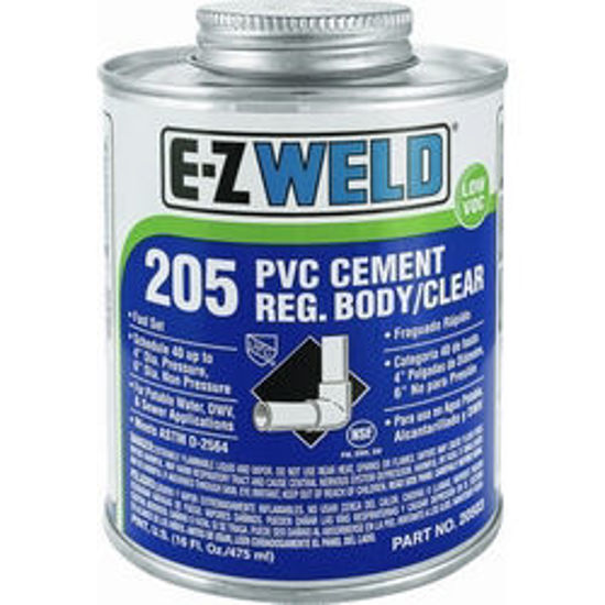 Picture of 205 PVC Cement Reg. Body, Clear 4OZ