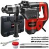 Picture of 1-1/4" SDS Plus Electric Rotary Hammer Drill Chisel Point & Flat Bits w/ Case