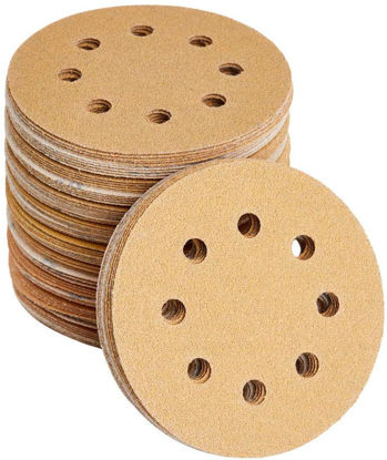 Picture of 100 Pcs 5" 8 Holes Sanding Discs