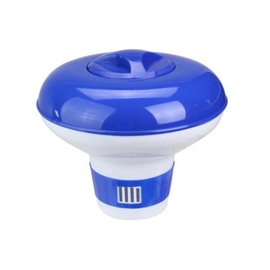 Picture of 8.5" Blue & White Floating Large Swimming Pool Chlorine Dispenser