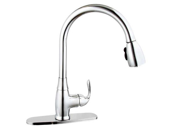 Picture of F8006BN, Brushed Nickel Single Handle Pull Down Faucet