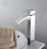 Picture of F40200H Single Handle Square Vessel Faucet, Chrome