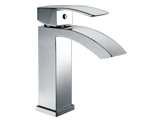 Picture of F40200 Single Handle Square Lavatory Faucet, Chrome