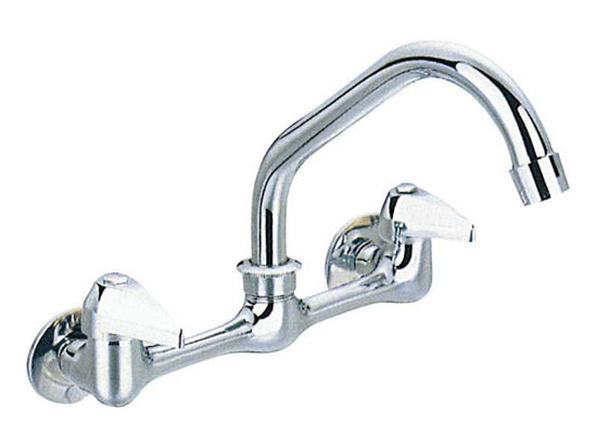 Picture of F8254 2 Handle Wall Mounted Kitchen Faucet, CHROME