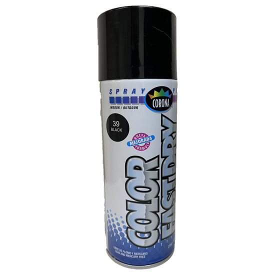 Picture of Corona Black Gloss Spray Paint