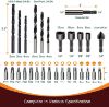 Picture of Toolman Led Lithium-ion Cordless Power Drill driver Kit 20V with Drill Set 30 pcs for Heavy Duty ZTP009