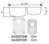 Picture of UO32219 STAINLESS STEEL SINK 32X21X9"