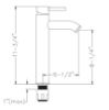 Picture of F40206HBN, Single Lever Handle Brushed Nickel Basin Faucet
