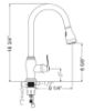 Picture of F80030 Pull Down Kitchen Faucet, Chrome