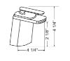 Picture of F9118 Single Handle Lavatory Waterfall Faucet