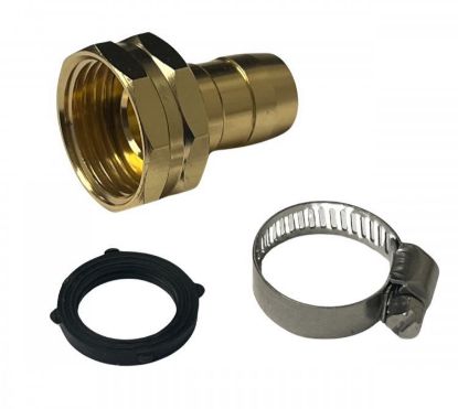 Picture of Water Hose Female Adapter w/ Hose Clamp